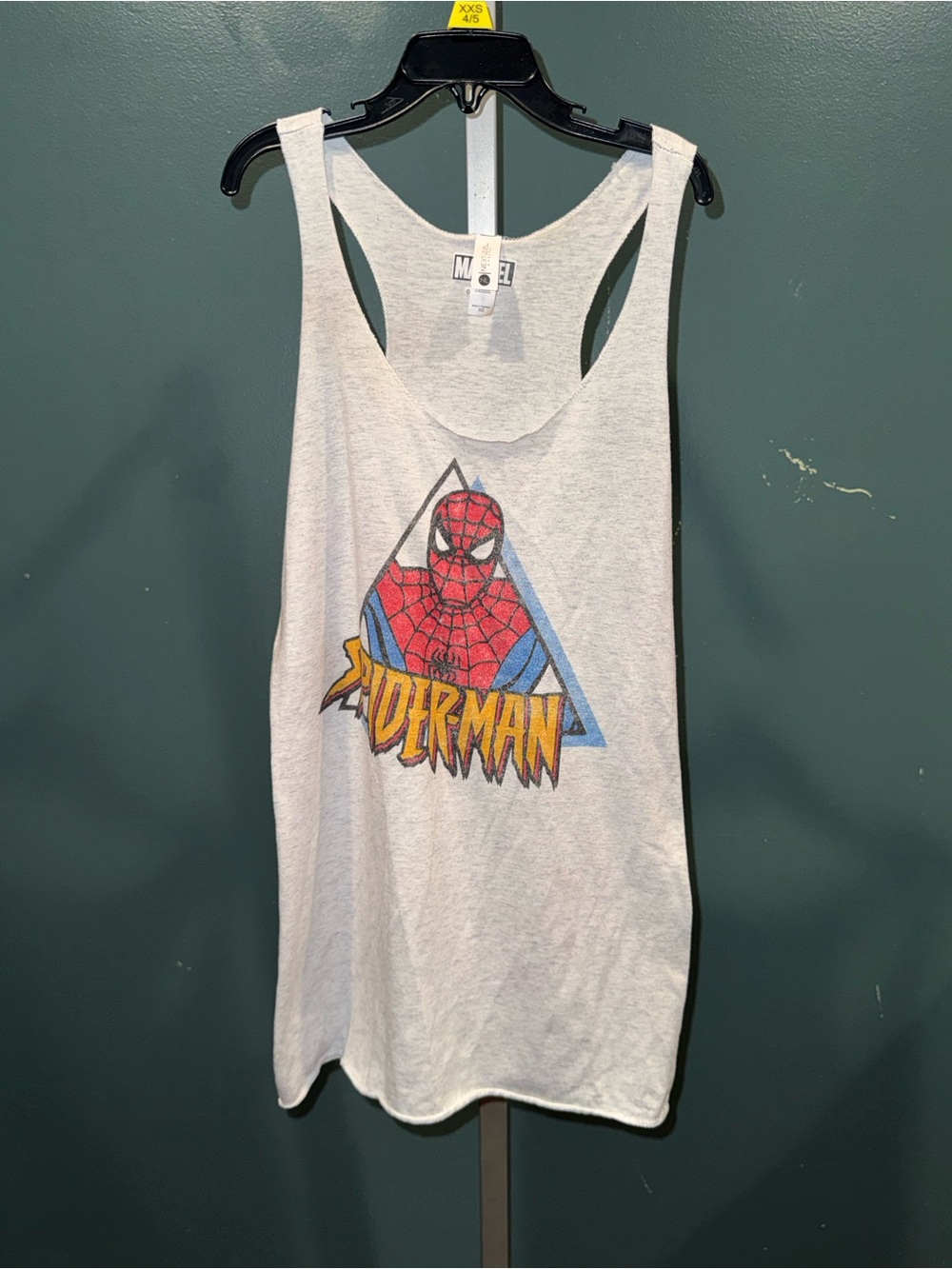 Next Level Apparel Gray Kids Spider-Man Graphic Tank Top